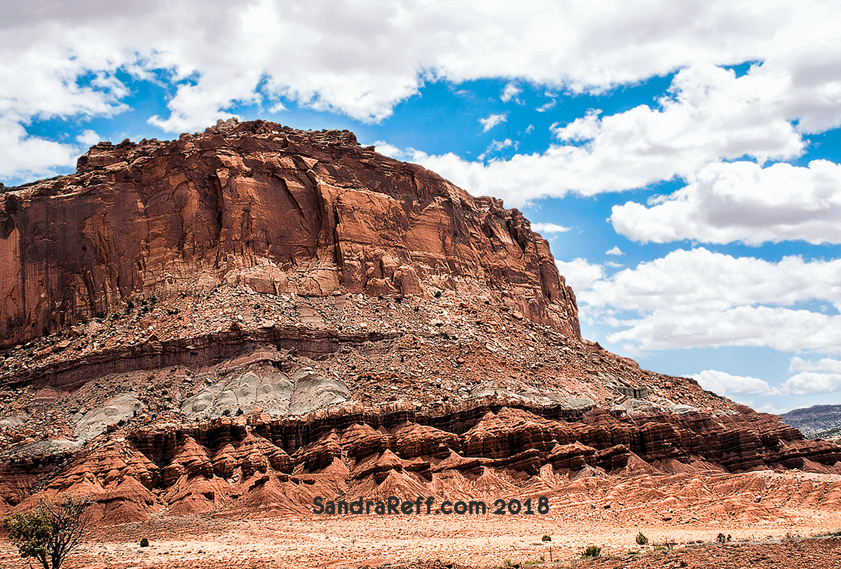 Gliclee print of geologic formation at Capitol Reef