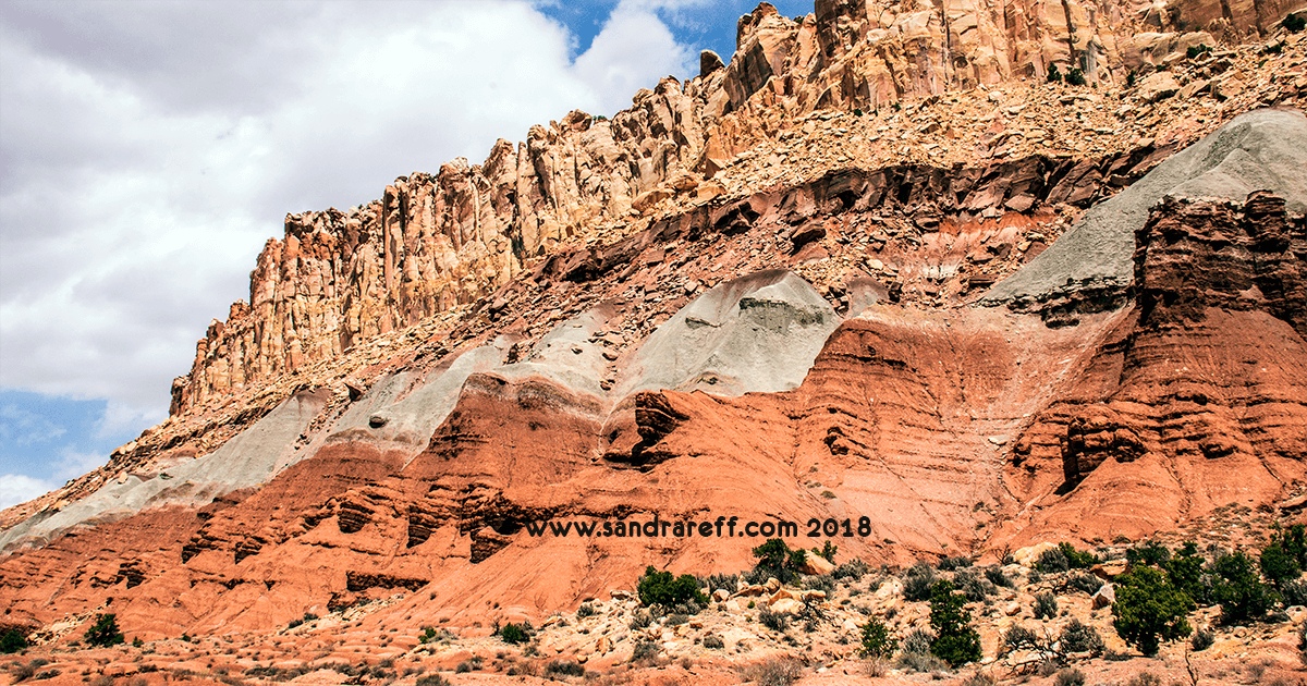 Gliclee print of geologic formation at Capitol Reef