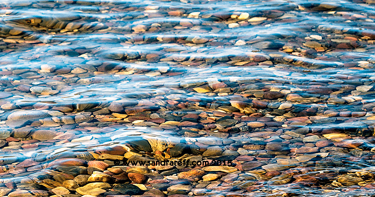 Glicee print of rocky shoreline